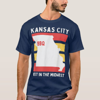 KCMO, Midwest BBQ Cows Cattle Chicken Pigs Barbecu T-Shirt