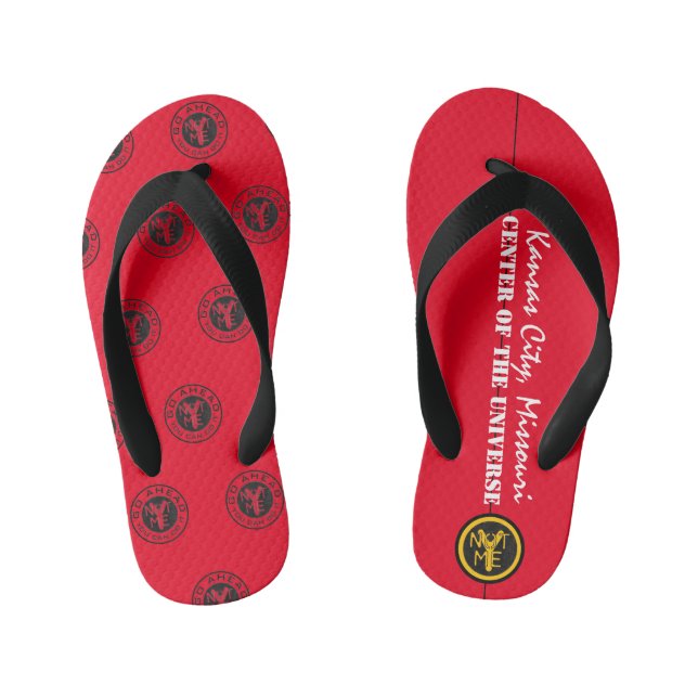 KCMOCOU KANSAS CITY, MO (COU) R KID'S FLIP FLOPS (Footbed)