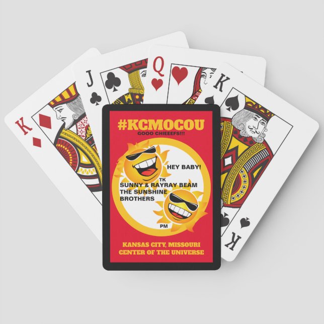 KCMOCOU SUNNY&RAYRAY PLAYING CARDS (Back)