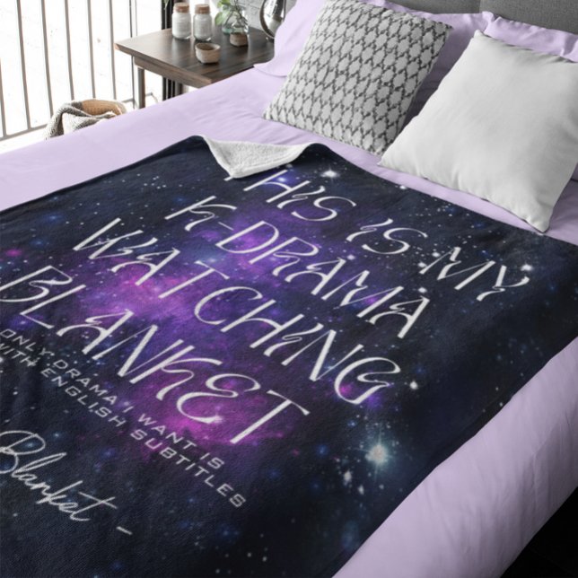 Kdrama Korean Drama Watching Celestial Star Custom Fleece Blanket (Creator Uploaded)