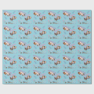 Kdrama Kpop bias idol korean typo 4 photos custom Wrapping Paper