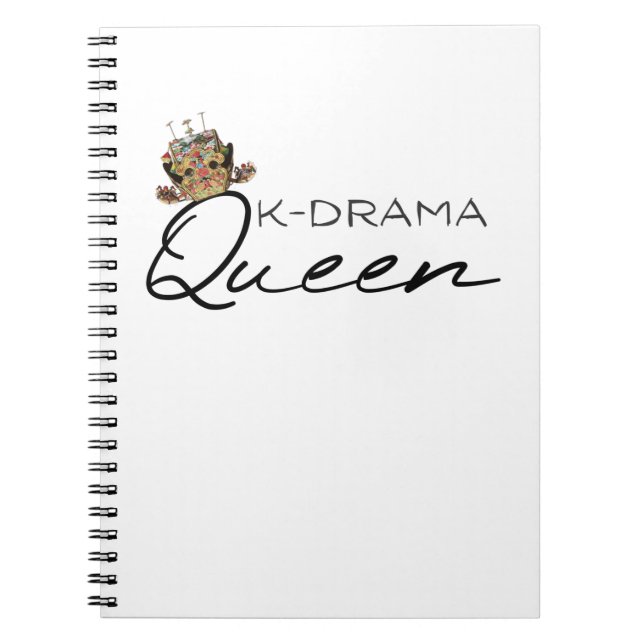 KDrama Queen with traditional crown Notebook (Front)