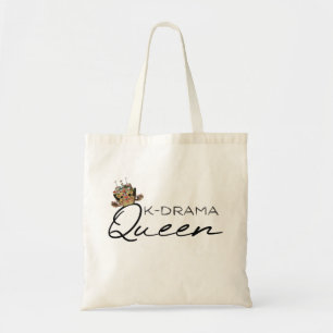 KDrama Queen with traditional Korean crown Tote Bag