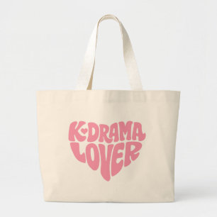 Kdrama Tote Bag Korean Drama Lover Gift Pink Heart