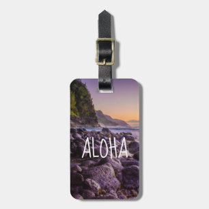 Ke’e Beach at Sunrise, Kauai, Hawaii Aloha Luggage Tag