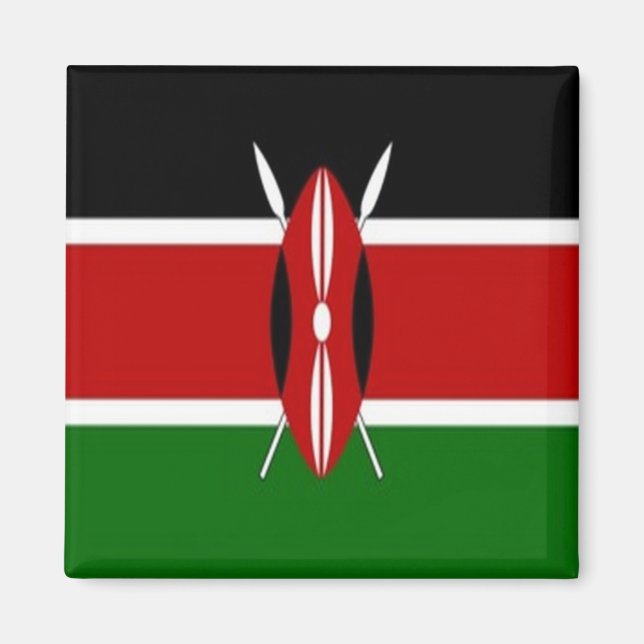 KE - Kenya - Flag Magnet (Front)