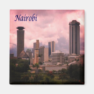 KE - Kenya - Nairobi Cityscape Magnet