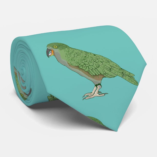 Kea New Zealand Bird Tie (Rolled)