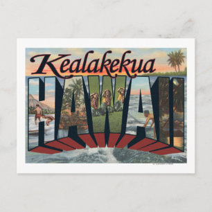 Kealakekua, Hawaii - Large Letter Scenes Postcard