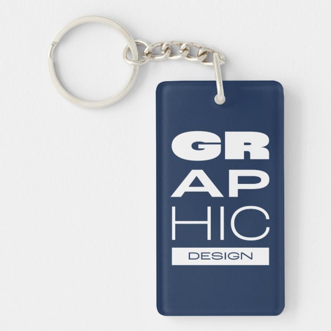 Kean MGC Graphic Design Acrylic Design Key Ring (Front)
