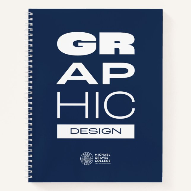 Kean MGC Graphic Design Spiral Notebook (Front)