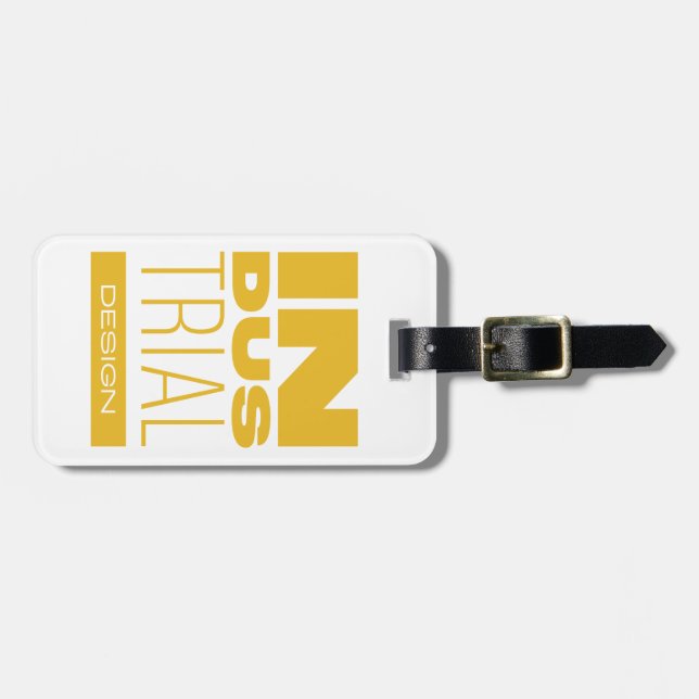Kean MGC Industrial Design Luggage Tag (Front Horizontal)
