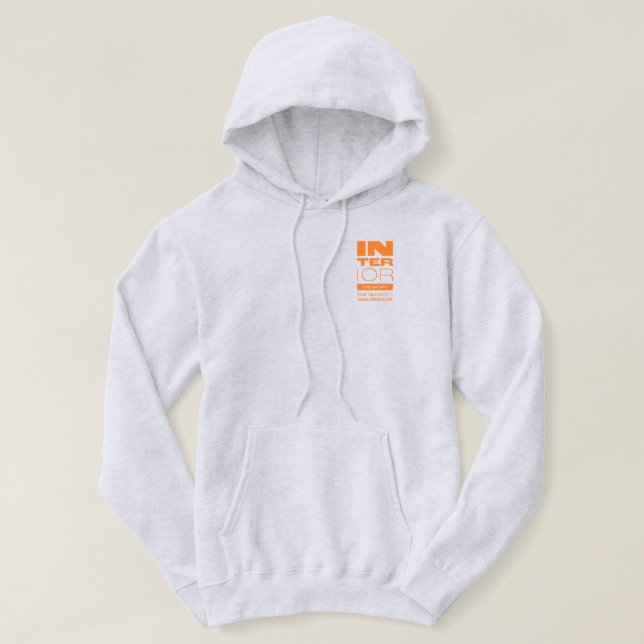 Kean MGC Interior Design Basic Hooded Sweatshirt (Design Front)