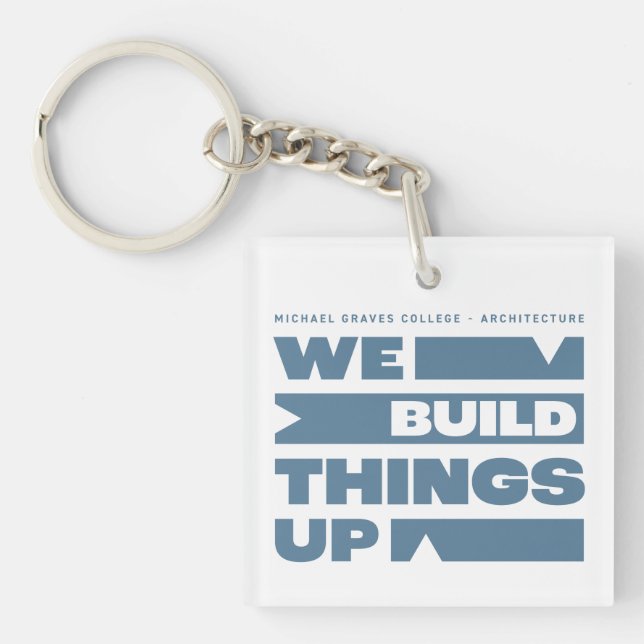 Kean MGC We Build Things Up Key Ring (Front)