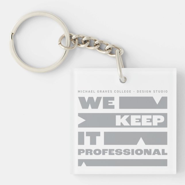 Kean MGC We Keep It Professional Key Ring (Front)