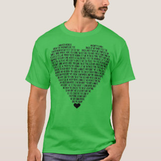 Keane Somewhere Only We Know music lyric love song T-Shirt