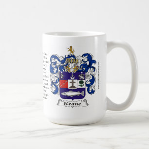 Keane, the Origin, the Meaning and the Crest Coffee Mug