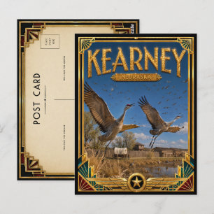 Kearney Nebraska Vintage Art Deco Golden Age Postcard