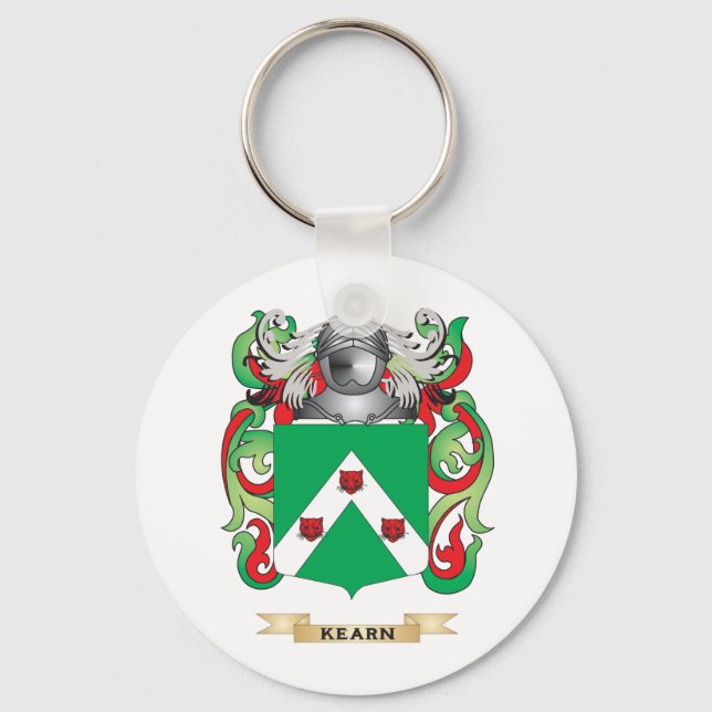 Kearns Coat of Arms (Family Crest) Key Ring (Front)