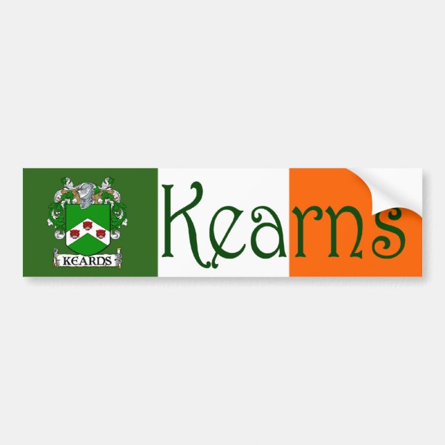 Kearns Coat of Arms Flag Bumper Sticker (Front)