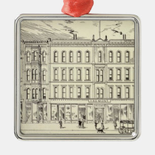 Kearny, California and Sacramento West Side Metal Tree Decoration