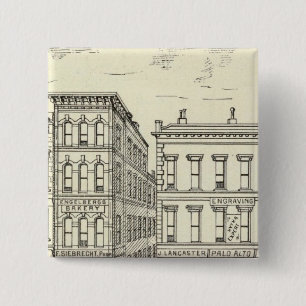 Kearny, Pine and California East Side 15 Cm Square Badge