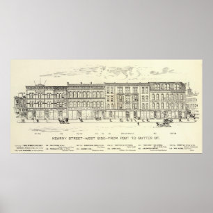 Kearny,Post and Sutter West Side Poster