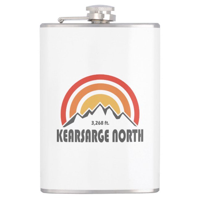 Kearsarge North New Hampshire Hip Flask (Front)