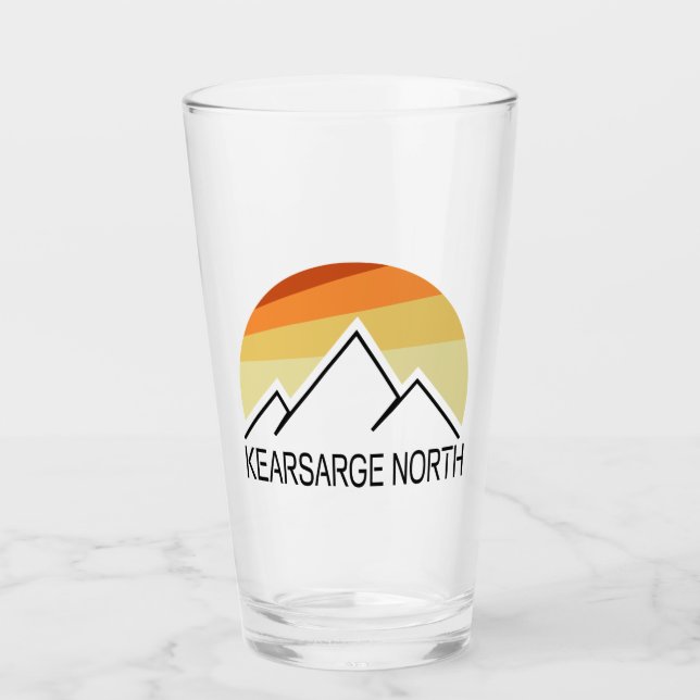 Kearsarge North New Hampshire Retro Glass (Front)