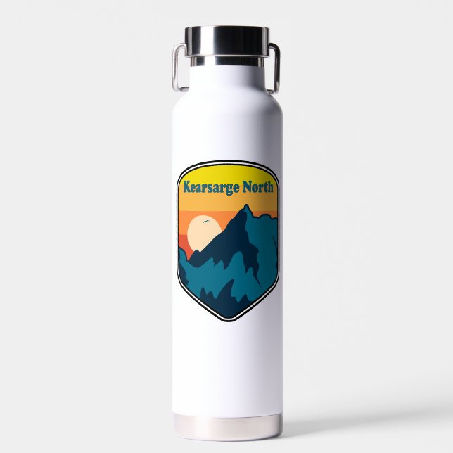 Kearsarge North New Hampshire Sunrise Water Bottle (Front)
