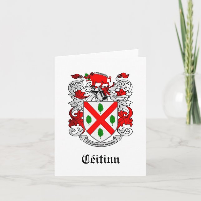 Keating Family Coat of Arms Notecards (Front)