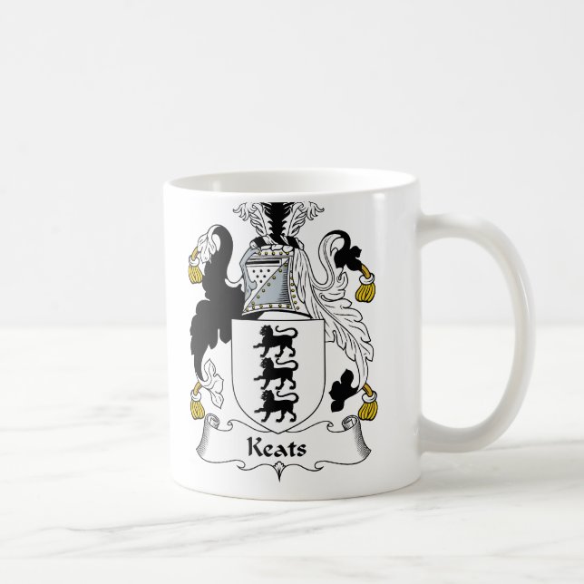 Keats Family Crest Coffee Mug (Right)