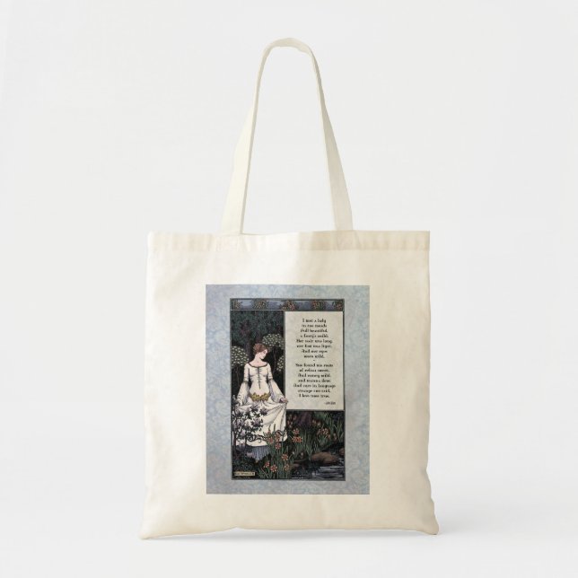 Keats "La Belle Dame" Victorian Art Tote Bag (Front)