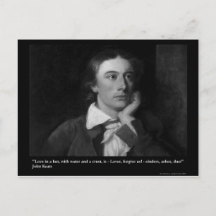 Keats Love Is My Religion Quote Gifts Tees Etc Postcard