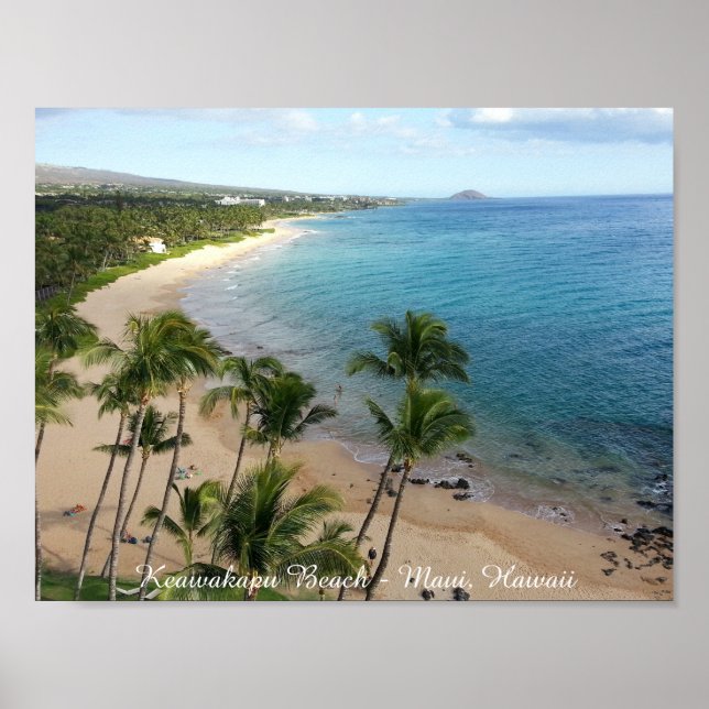 Keawakapu Beach - Maui, Hawaii | Poster (Matte) (Front)