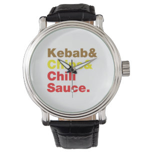 Kebab & Chips & Chilli Sauce. Watch