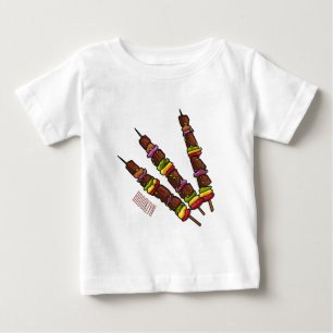Kebab or kabob cartoon illustration baby T-Shirt