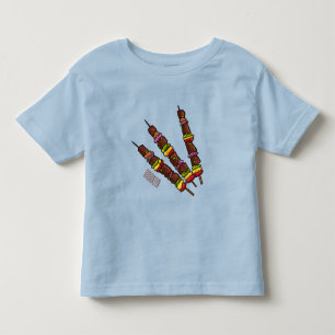 Kebab or kabob cartoon illustration toddler T-Shirt