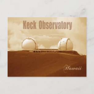 Keck Astronomical Observatory, Mauna Kea, Hawaii Postcard