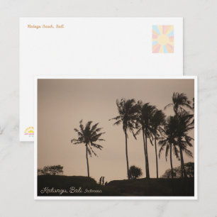 Kedungu Beach Bali Sunset Postcard