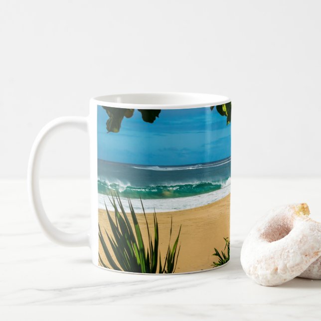 Ke'e Beach Kauai Mug (With Donut)