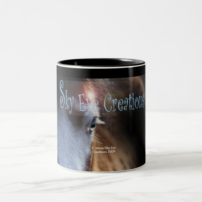 Keegan poses for Sky Eye Creations Two-Tone Coffee Mug (Center)