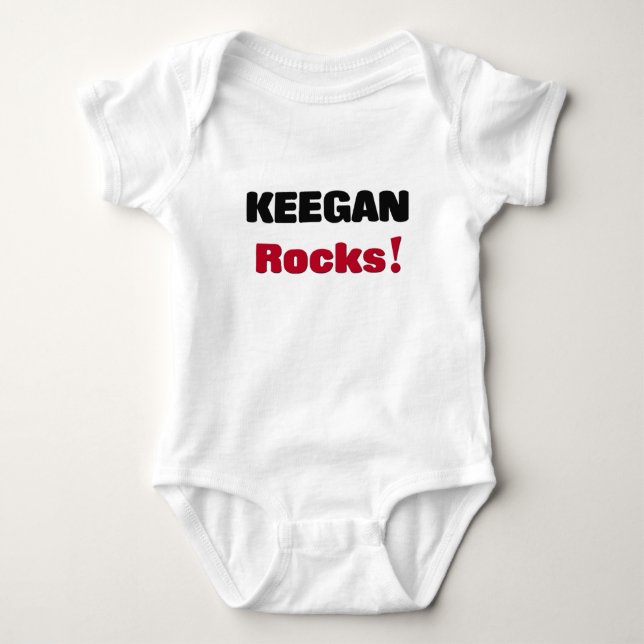 Keegan Rocks Baby Bodysuit (Front)