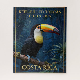 Keel-Billed Toucan Costa Rica Wildlife Jigsaw Puzzle