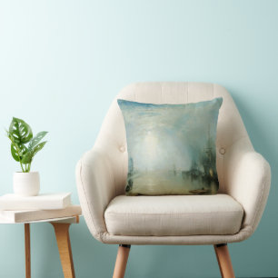 Keelmen Heaving Coals, Moonlight by Joseph Turner Cushion