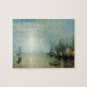Keelmen Heaving Coals, Moonlight by Joseph Turner Jigsaw Puzzle