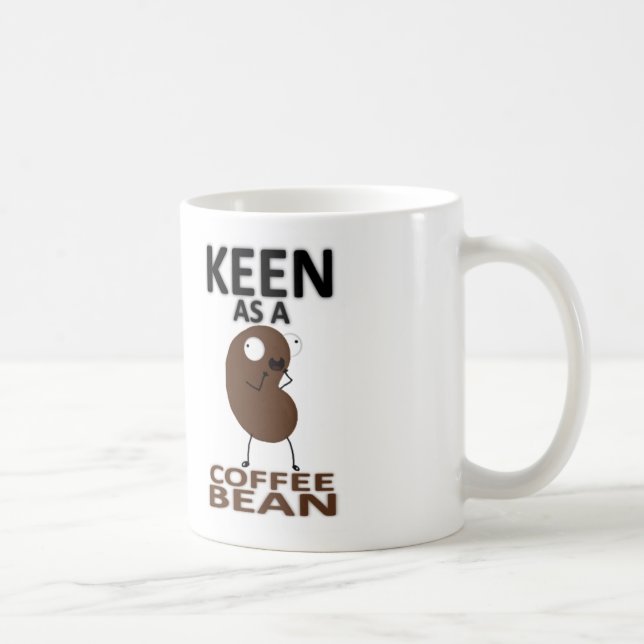 Keen as a Coffee Bean Coffee Mug (Right)