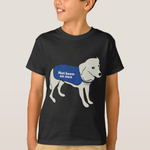 Keen On Men Dog Wearing A Warning Vest Jacket T-Shirt