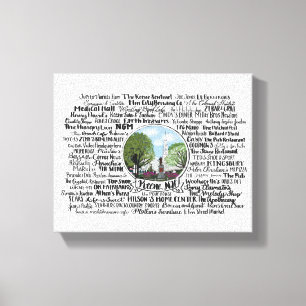 Keene, NH - Now & Then Canvas Print