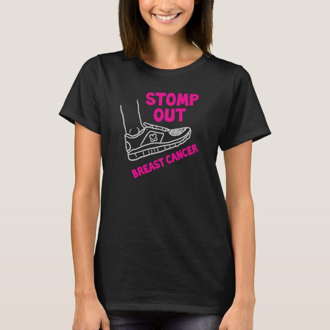 Keep A Breast "Stomp Out Breast Cancer" T-Shirt (Front)